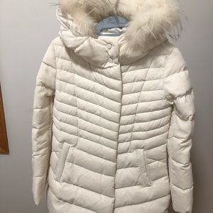 Mo & Co de Paris long white puffer jacket